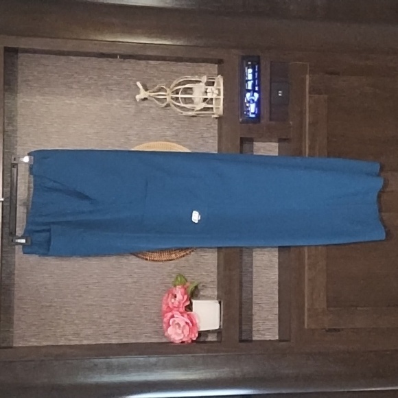 Skechers Scrubs Barco Teal Pockets Elastic Waist Size L Work Scrubs - Picture 1 of 10